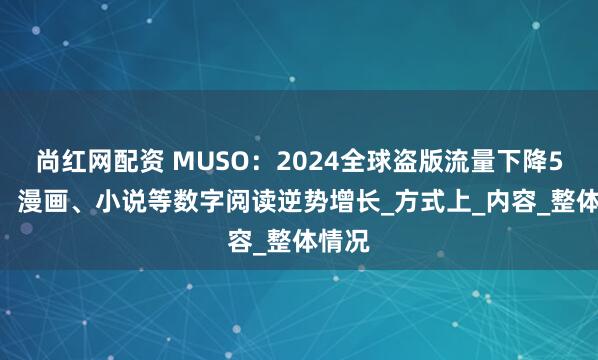 尚红网配资 MUSO：2024全球盗版流量下降5.7%，漫画、小说等数字阅读逆势增长_方式上_内容_整体情况